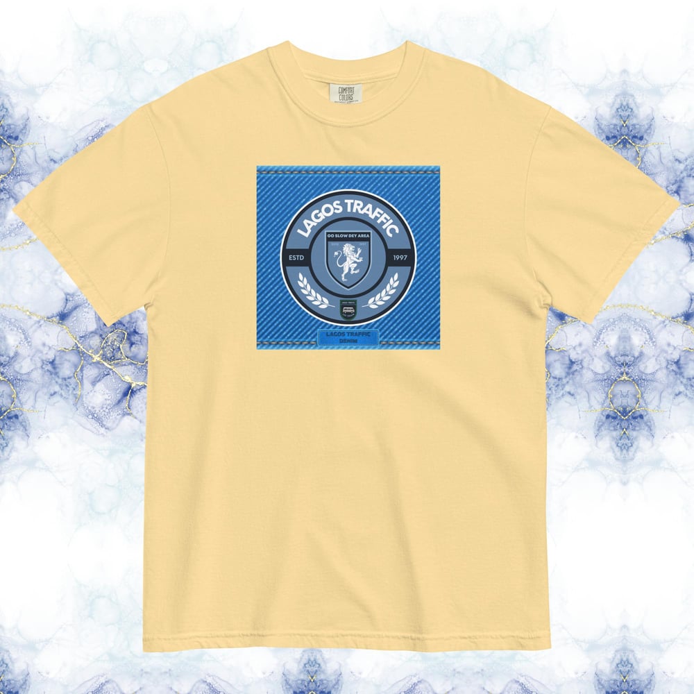 ICONIC LTC SIGNATURE BADGE TEE - ICE BLUE DENIM