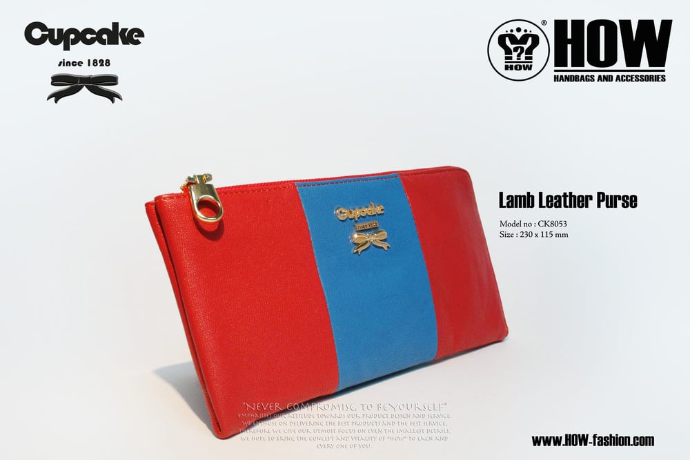 Image of Lamb Leather Purse [CK8053RED]