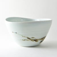 Image 4 of large umber and white porcelain bowl