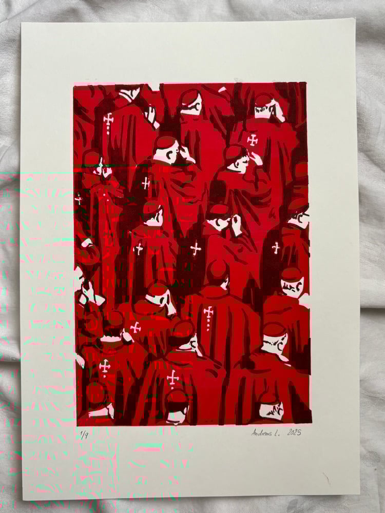 Image of Conclave Lino Print