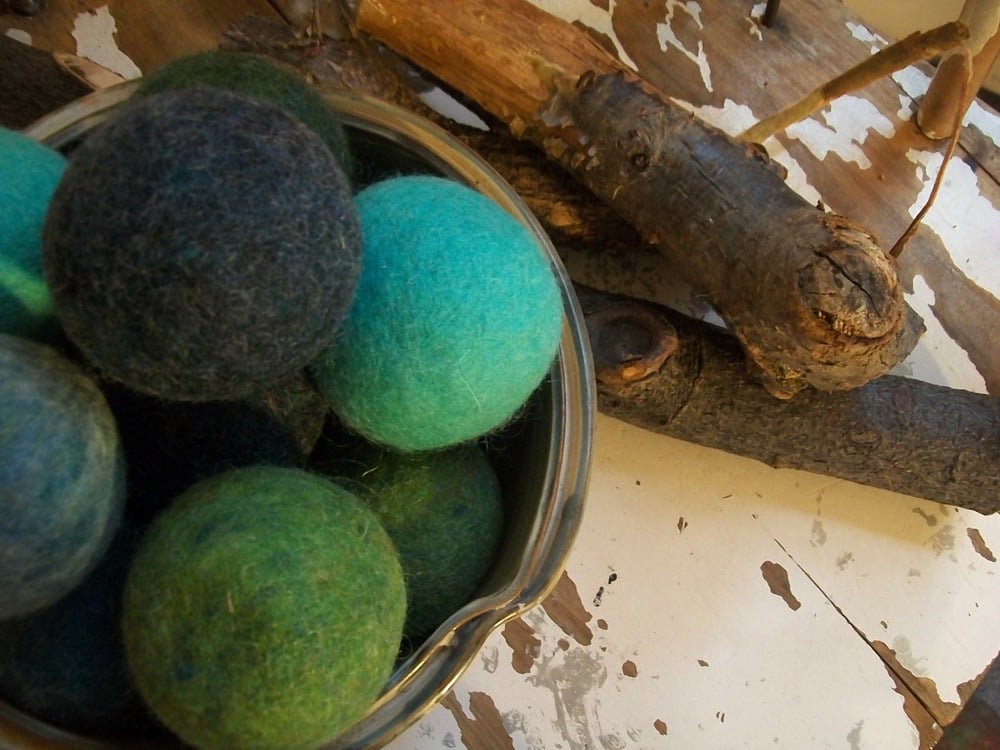 Image of Wool Dryer Balls, 6 trees and seas FREE SHIPPING TO USA