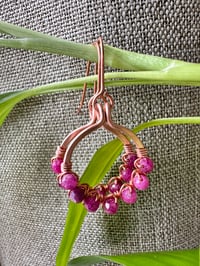 Image 1 of Ruby (Copper) Small Hoop Earrings