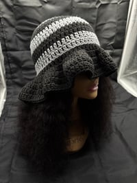 Image 2 of Bucket Ruffle Hat & Earring Set - Med