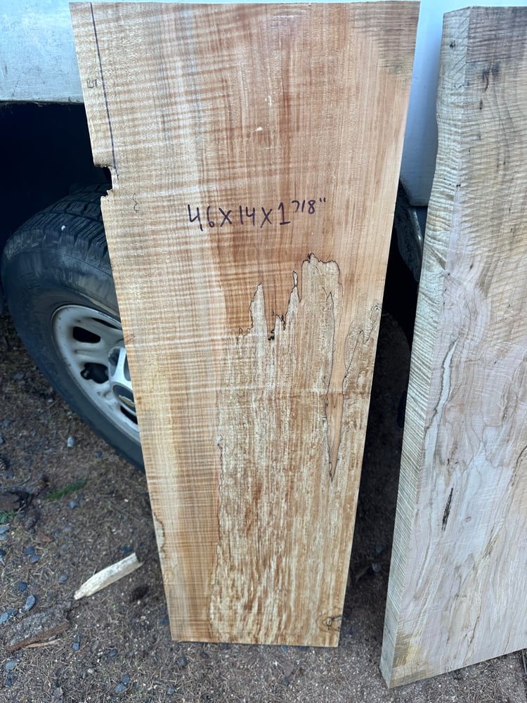 Figured/spalted maple slab 5