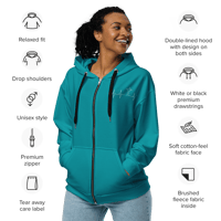 Image 3 of Women's zip hoodie ( JOSHUA 1:8-9 )