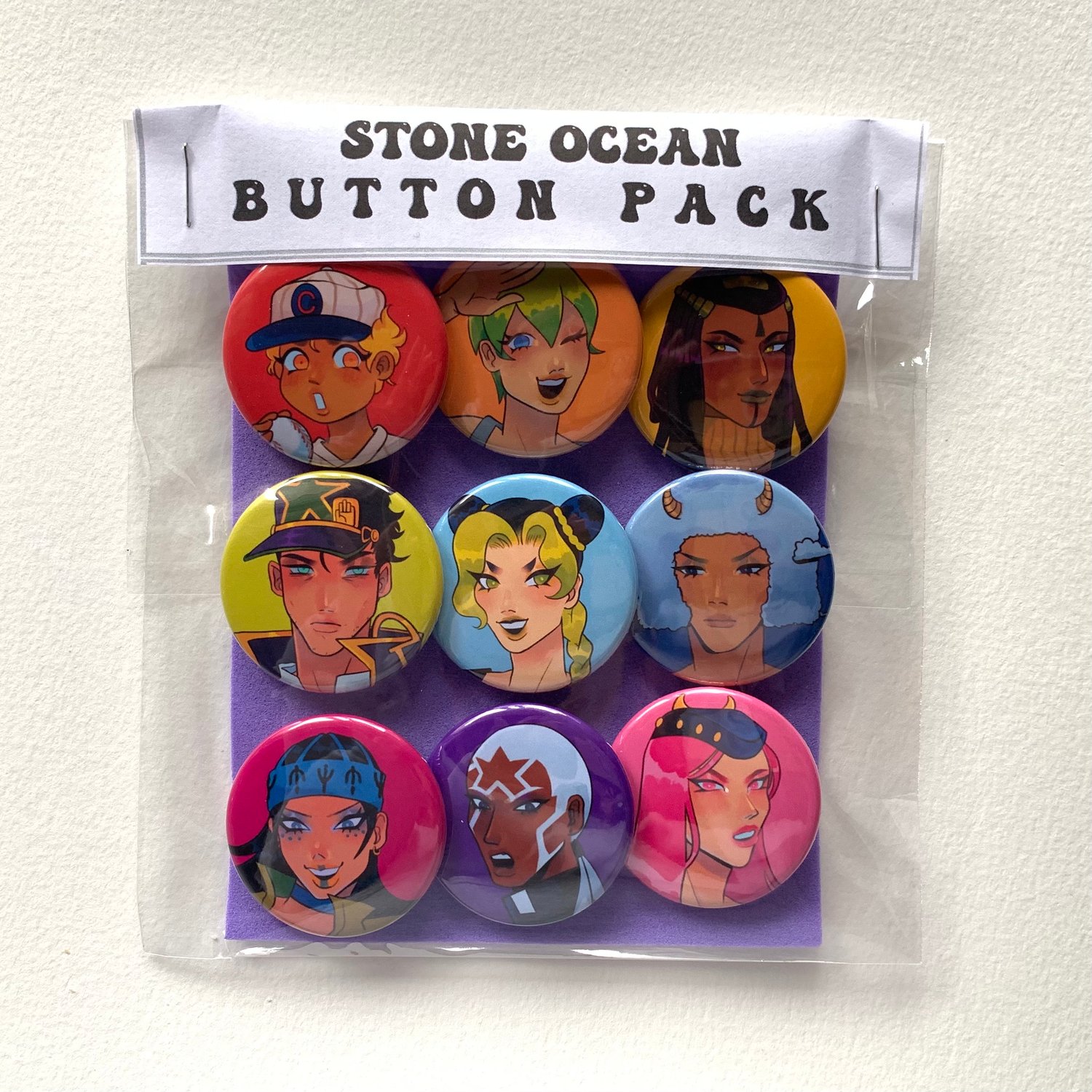 STONE OCEAN BUTTON PACK