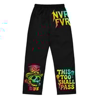 Image 2 of hyper color gumbo skull Women’s pajama pants