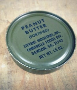 Image of U.S. Military WWII Ration Peanut Butter Can (1968)