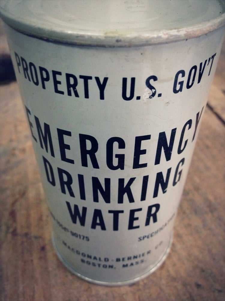Image of U.S. Military Gov't Emergency Drinking Water (1960s)