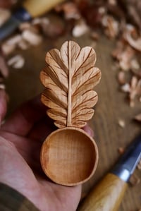 Image 3 of Oak Leaf~Coffee Scoop