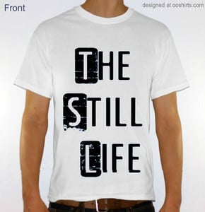 Image of T-Shirt Stacked Design (White)