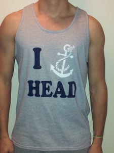 Image of Anchorhead Tank Grey White Anchor