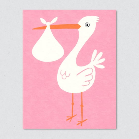 Image of Stork, pink (discontinued)
