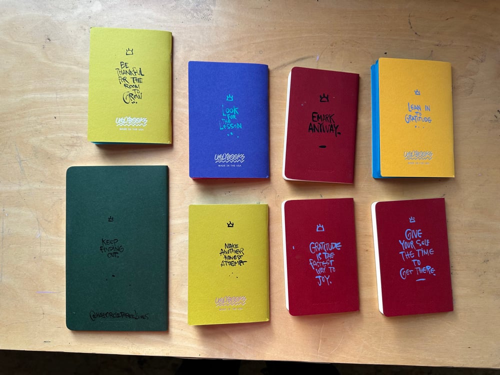 Image of Hand painted notebook 
