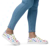 Image 1 of Alphabet Fun Slip-On Canvas Shoes