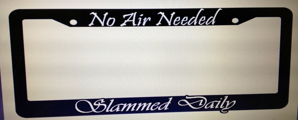 Image of Slammed Daily License Plate Frames