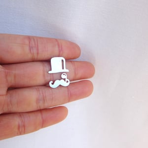 Image of Mr. Mustache with tophat with monocle V2 ...