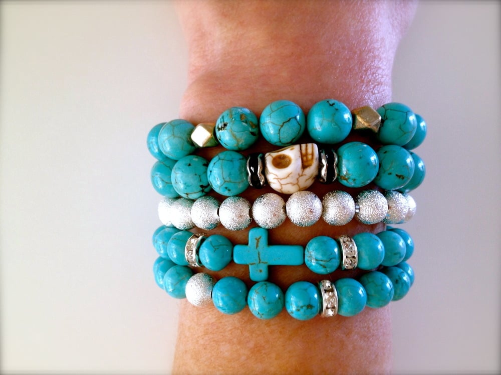Image of Turquoise Dreams Bracelet Stack 