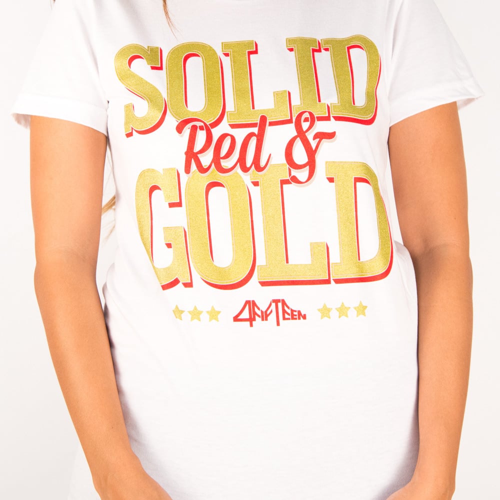 Image of Solid Red & Gold