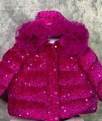 Image 2 of 24K Flare Coat - Pink