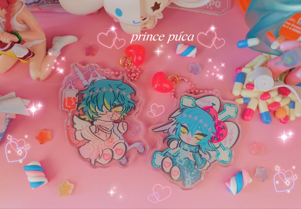 Image of Aoba & Towa Acrylic Charms Dramatical Murder/Slow Damage 