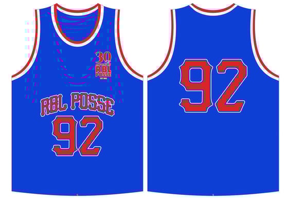 Image of RBL Posse Basketball Jersey (Blue/Red)