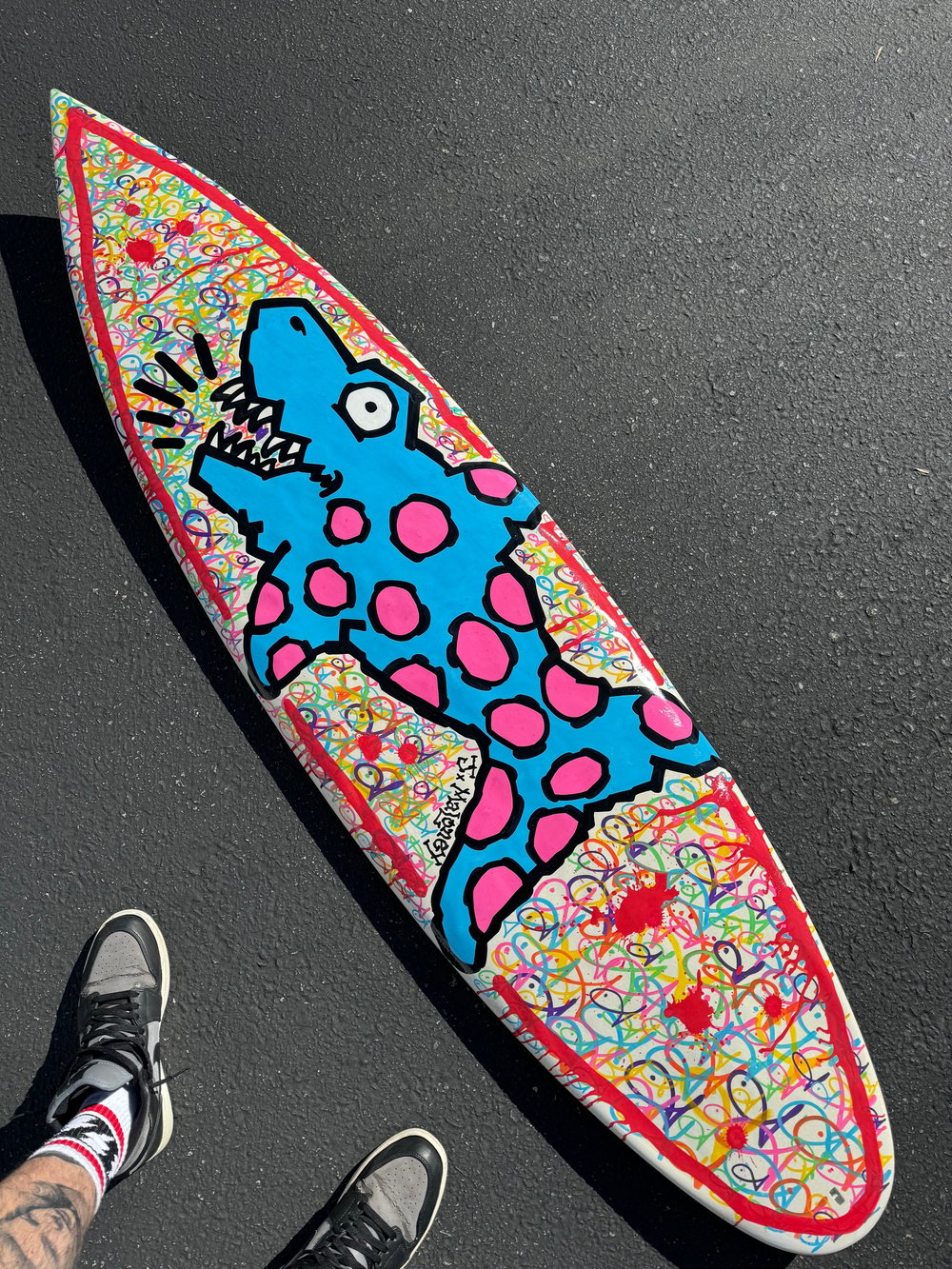 Original Hand-Painted Surfboard!