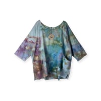 Image 1 of 1XL Cotton Pocket Forager Top in Muted Earthy Ice Dye