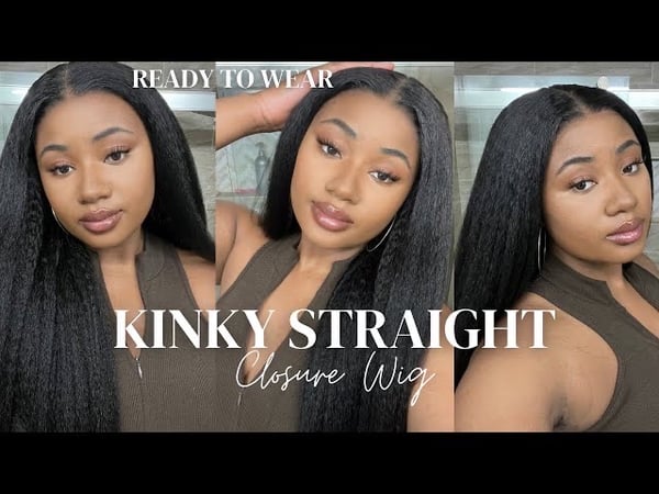 Image of 5x5 Kinky Straight Lace Closure Wig - Alipearl 