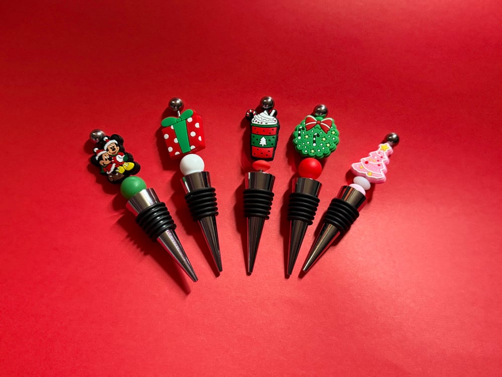 Image of Wine Stoppers (Christmas Themed)