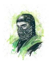 Image 4 of Mortal Kombat 95 Signed 3-Print Ninja Set