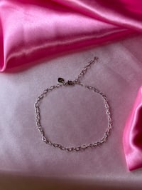 Image 2 of Sterling silver heart ANKLET 