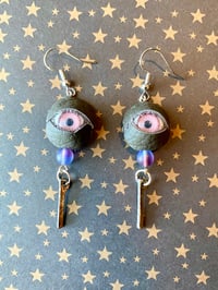 Image 3 of Creature Eye Earrings