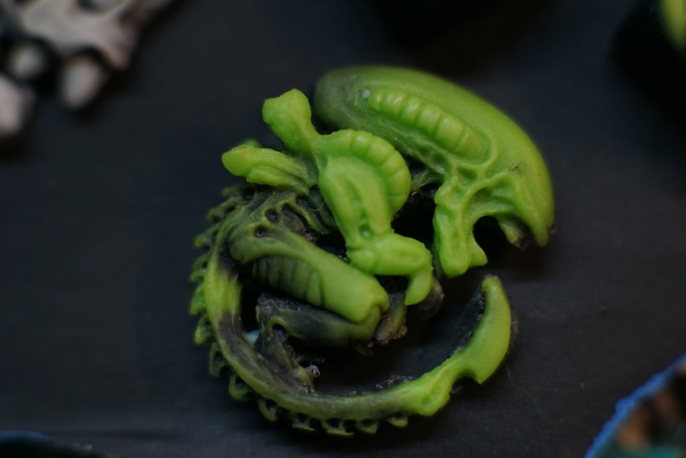 Xeno Curl Poison Resin velcro patch