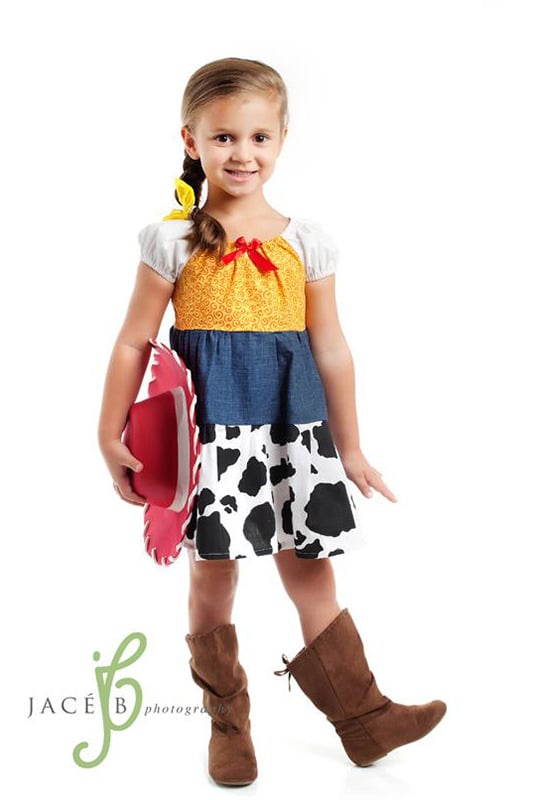 Chameleon Girls Cow Girl Jessie Inspired Princess Dress Chameleon Girls Cow Girl Jessie Inspired Princess Dress