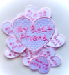 “My Best Friend” Heart Iron-on Patch