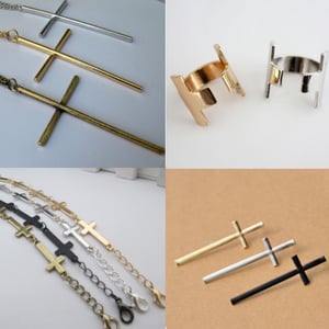 Image of 4 piece cross jewellery set