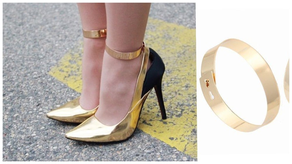 Image of Gold Anklet Cuff 