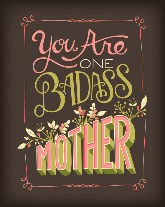 Image of Badass Mother - Print