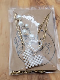 Image 4 of Perler double hearts necklace set
