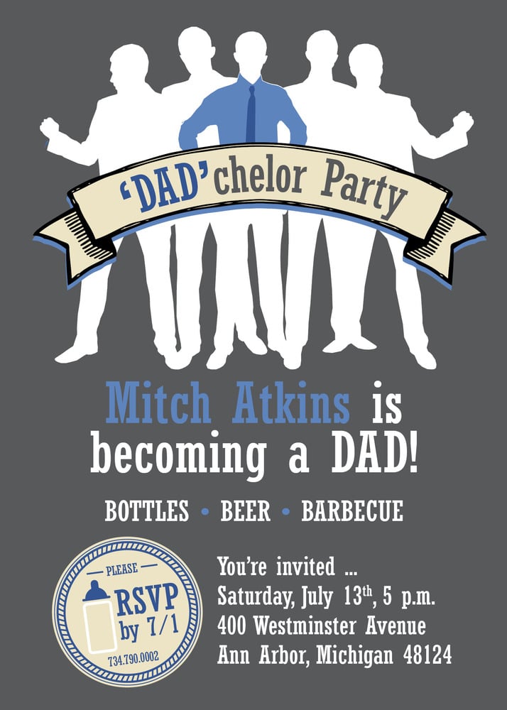 Dadchelor Party Invitation