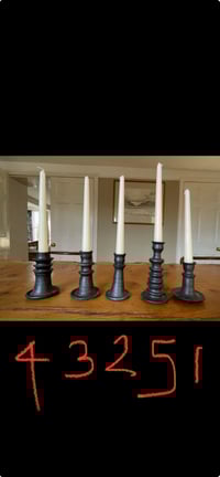 Image 5 of candlestick 4 - mahogany