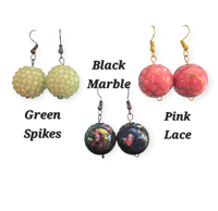 Image 2 of Bubblegum Dangle Earrings