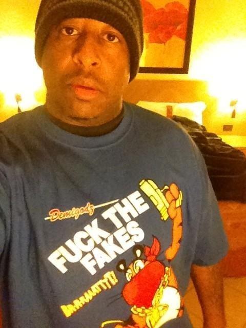 Demigodz Store — Fuck the Fakes T-Shirt - Blue Tee