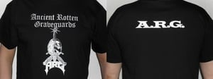 Image of ANCIENT ROTTEN GRAVEGUARDS "SWORDMAN" T-SHIRT/LADYFIT