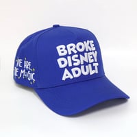 Image 3 of Broke Disney Adult SnapBack (Blue)