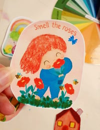 Image 2 of SMELL the ROSES sticker pack 