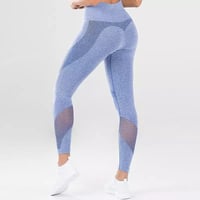 Image 4 of High-Waisted Seamless Rib Legging