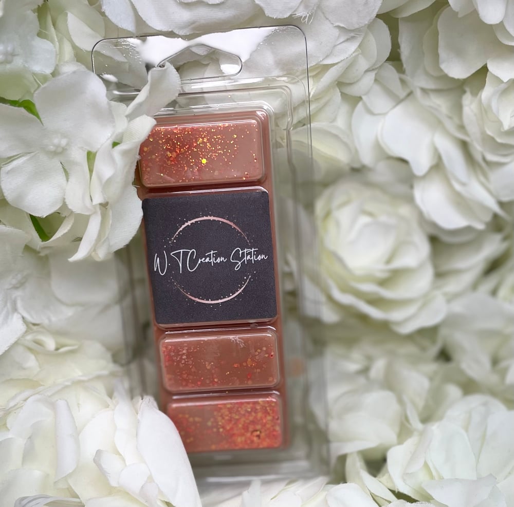 Image of chocolate orange soy wax snap bar