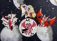 Image 1 of HuskerDust and Chaggie Vampire Glow In The Dark Pins